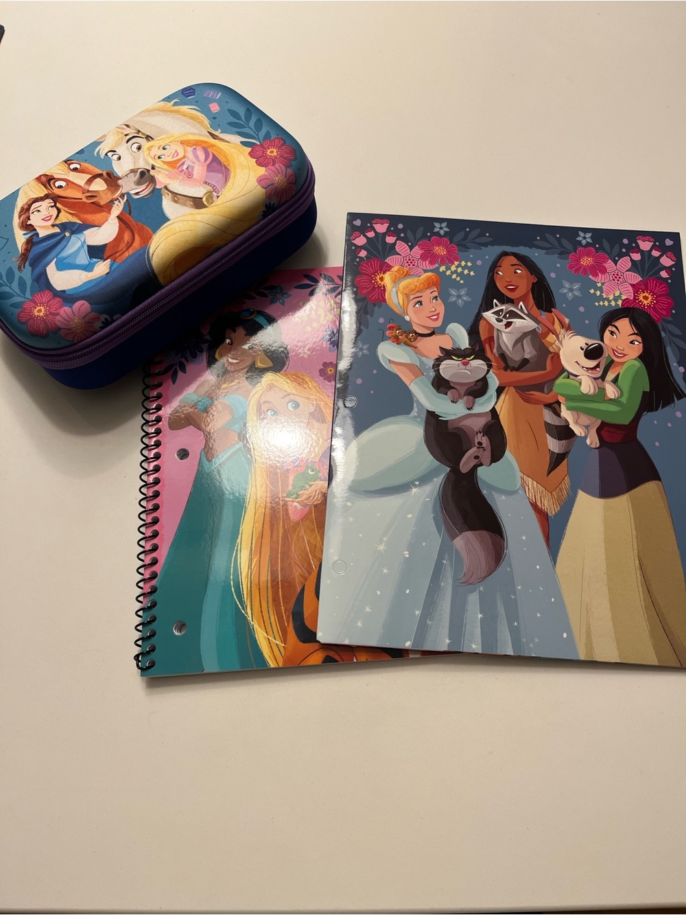 Disney Princess Notebook, folder & Pencil Case Set
